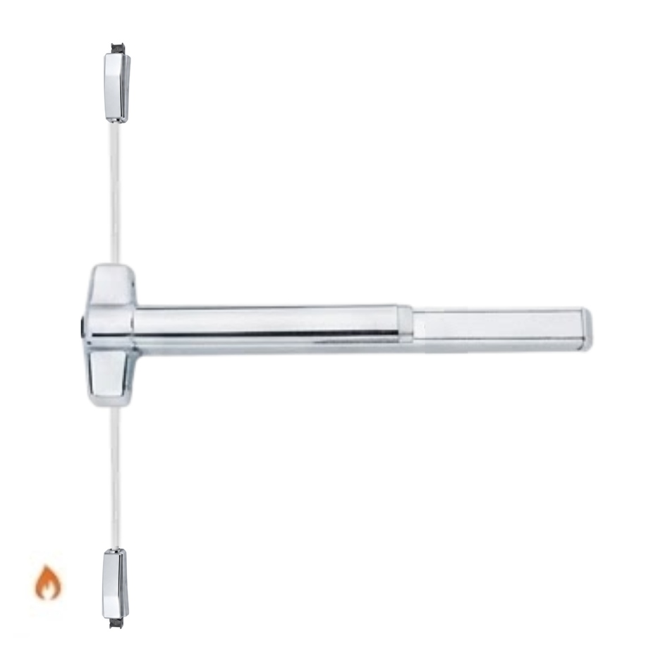 Von Duprin 9827EO-F/9927EO-F - Exit Only Surface Vertical Rod Device - Fire Rated