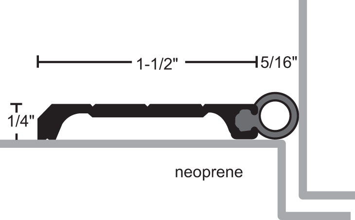 NGP 700EN Aluminum Neoprene Perimeter Seal