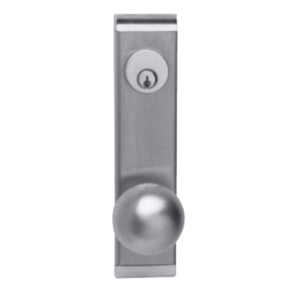 Falcon 711K-BE-C - Knob, Blank Escutcheon Exit Trim for 24 Series  - Concealed Vertical Rod