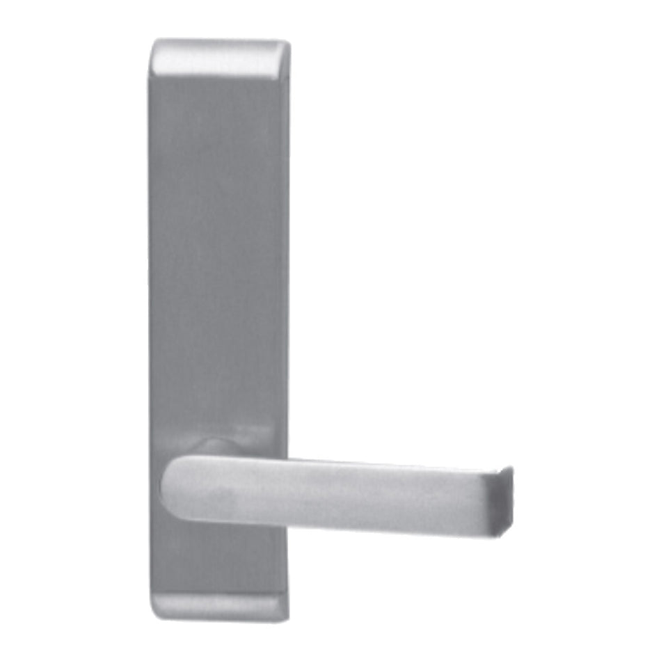 Falcon 712L-BE-C - Classroom Function Exit Device Lever Trim, Blank Escutcheon for 24 Series Concealed Vertical Rod