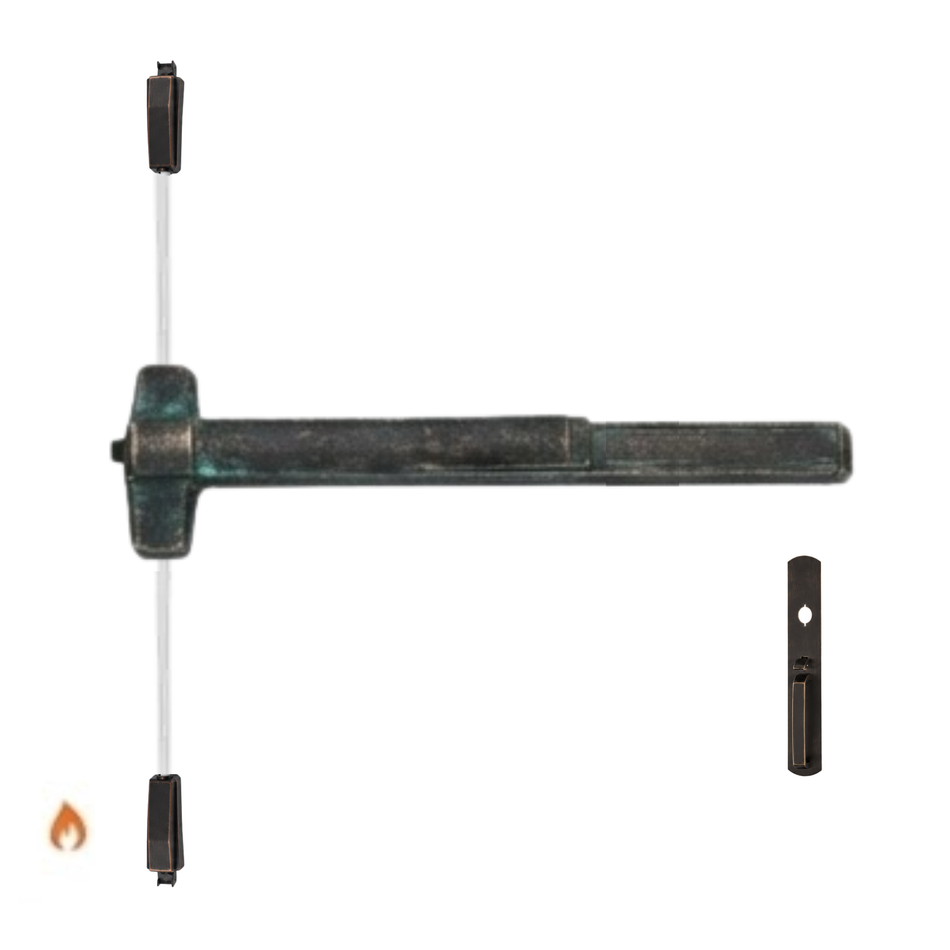 Von Duprin 9857TP-F/9957TP-F - Thumbpiece Surface Three Point Latch Device - Fire Rated