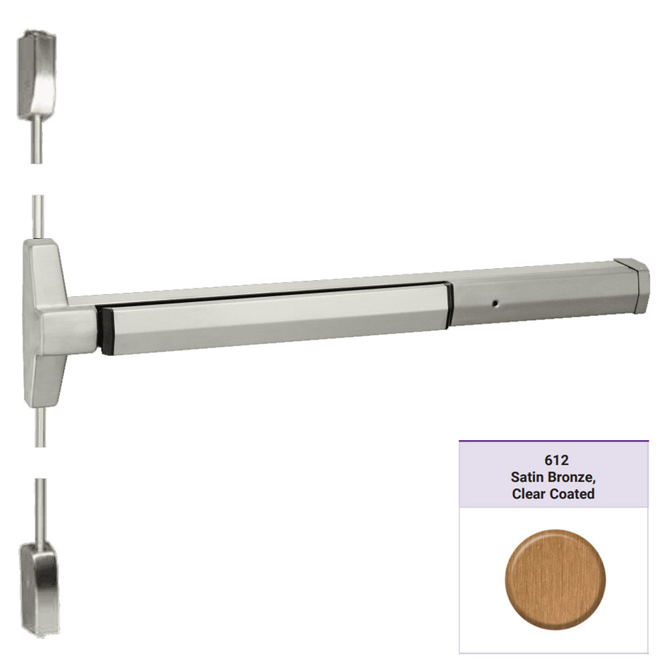 Accentra 7210M Series Narrow Stile Surface Vertical Rod Exit Device