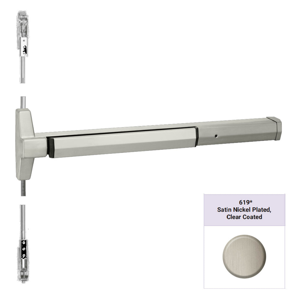 Accentra 7220 Series Narrow Stile Concealed Vertical Rod Exit Device