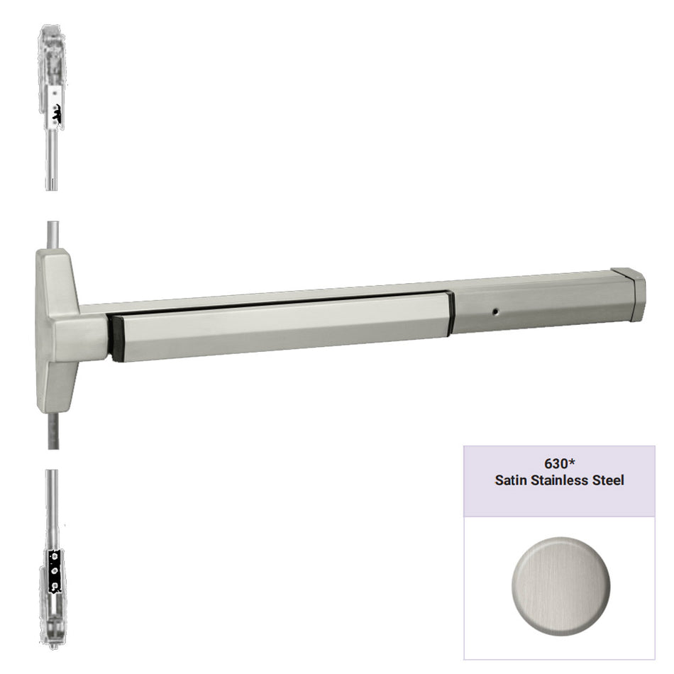 Accentra 7220 Series Narrow Stile Concealed Vertical Rod Exit Device