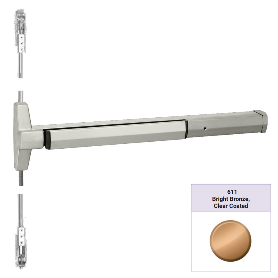 Accentra 7220M Series Narrow Stile Concealed Vertical Rod Exit Device