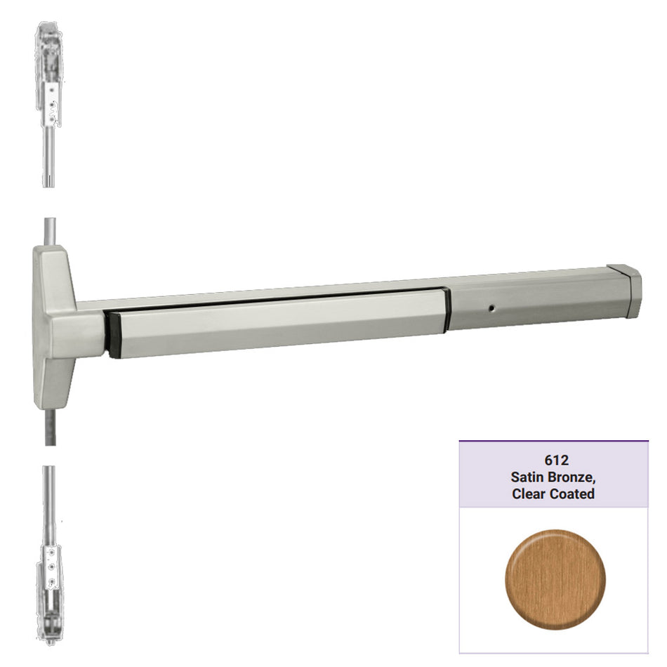 Accentra 7220M Series Narrow Stile Concealed Vertical Rod Exit Device