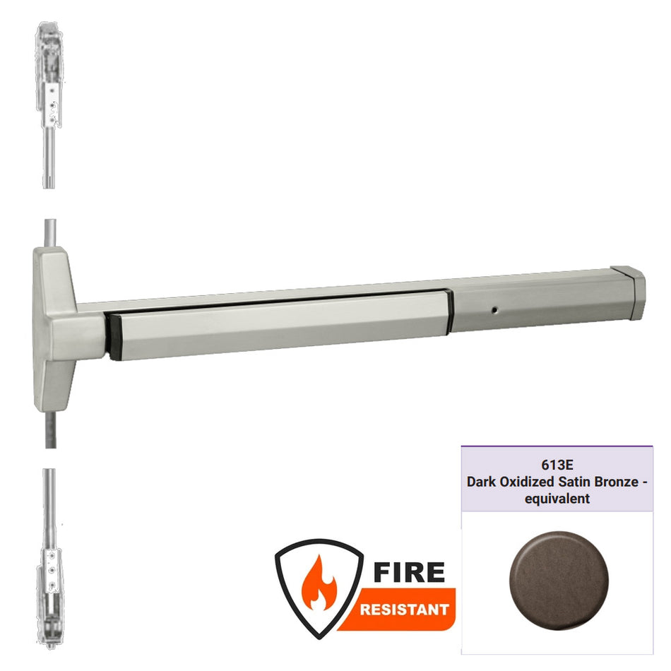 Accentra 7220MF Series Narrow Stile Concealed Vertical Rod Exit Device - Fire Rated