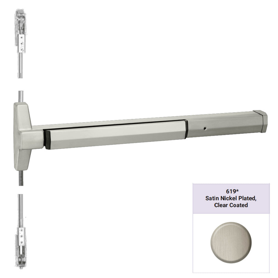 Accentra 7220M Series Narrow Stile Concealed Vertical Rod Exit Device