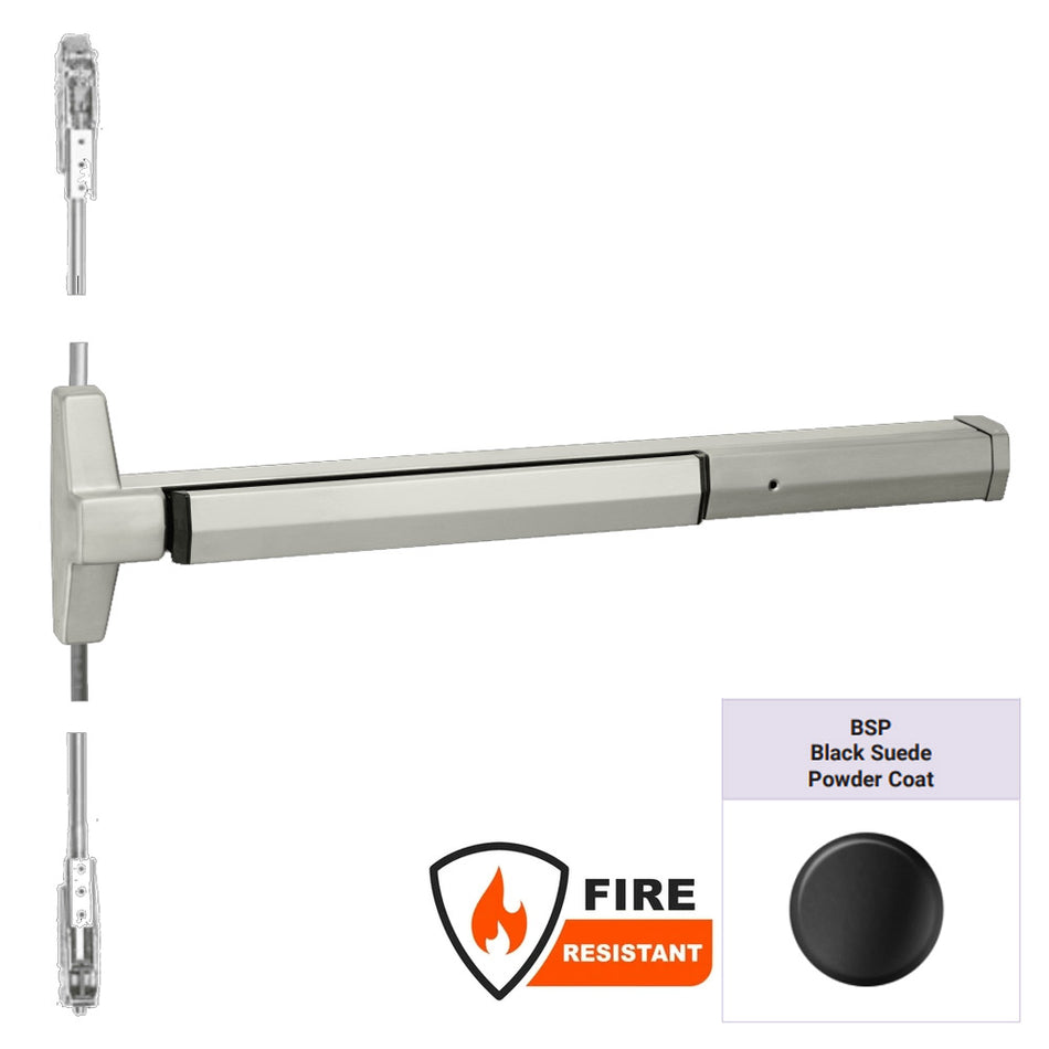 Accentra 7220MF Series Narrow Stile Concealed Vertical Rod Exit Device - Fire Rated