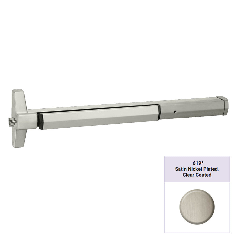 Accentra 7250 Series Narrow Stile SquareBolt Exit Device