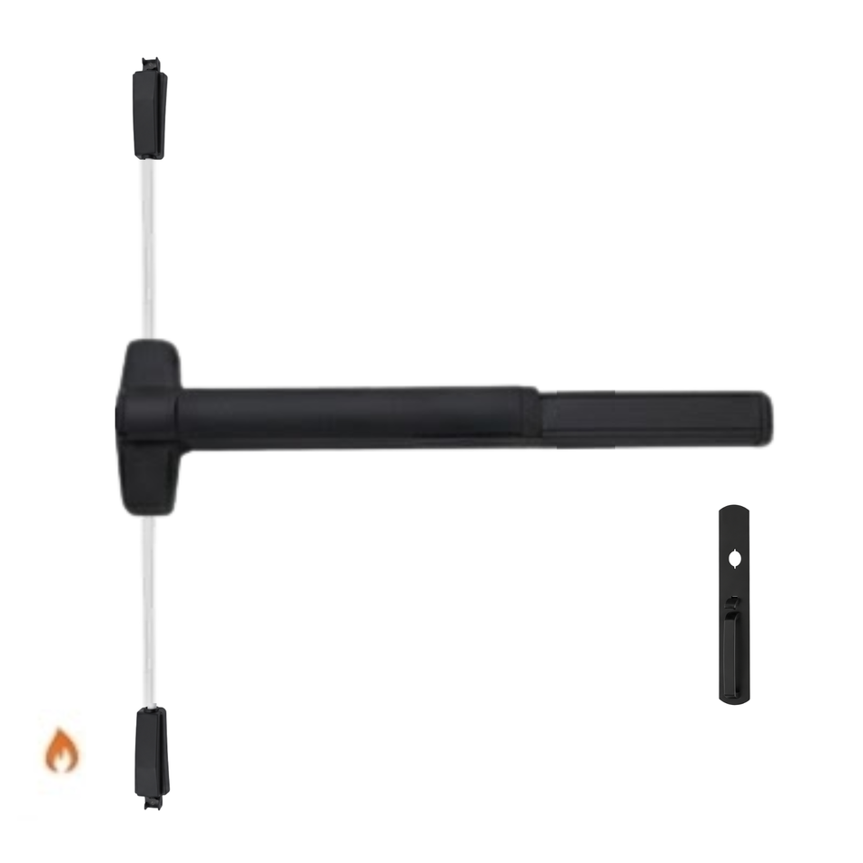Von Duprin 9827TP-F/9927TP-F - Thumbpiece Surface Vertical Rod Device - Fire Rated
