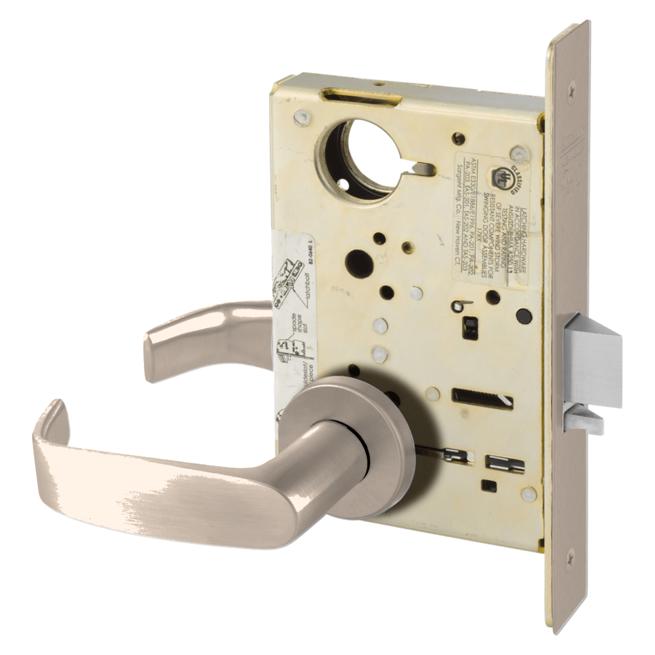 Sargent 8213 Communication or Exit Function, Non-Keyed Heavy Duty Mortise Lock, Grade 1