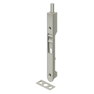 Deltana 7FBR 7" Flush Bolt, Heavy-Duty, Round, Solid Brass