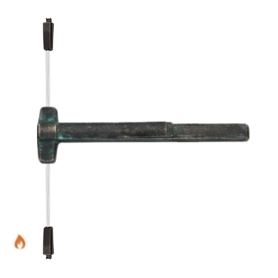 Von Duprin 9827EO-F/9927EO-F - Exit Only Surface Vertical Rod Device - Fire Rated