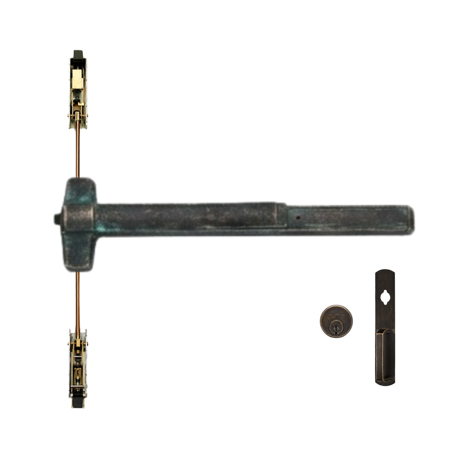 Von Duprin 9847NL-OP/9947NL-OP - Night Latch, Optional Pull Concealed Vertical Rod Device