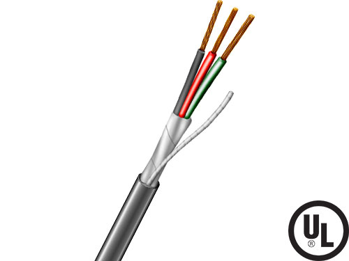Aiphone 82220350C -  3 Conductor 22AWG, Shielded Wire, 500'