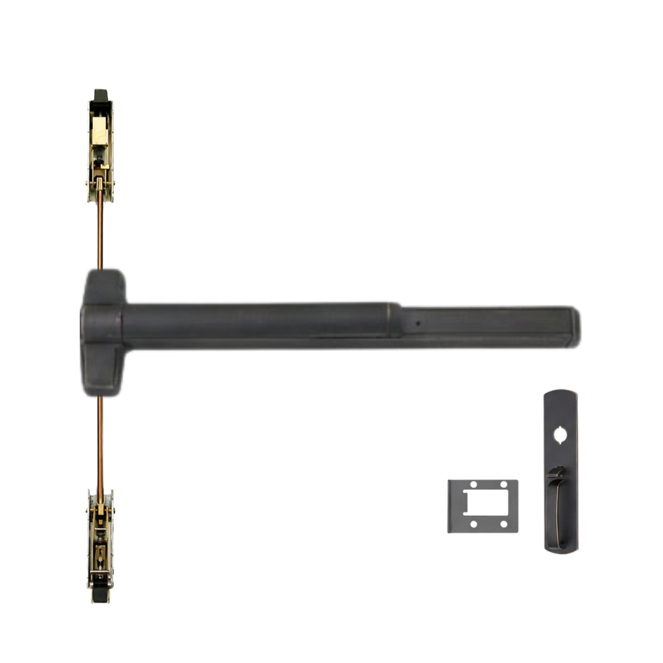 Von Duprin 9847WDC-TP/9947WDC-TP - Thumbpiece Wood Door Concealed Vertical Rod Device