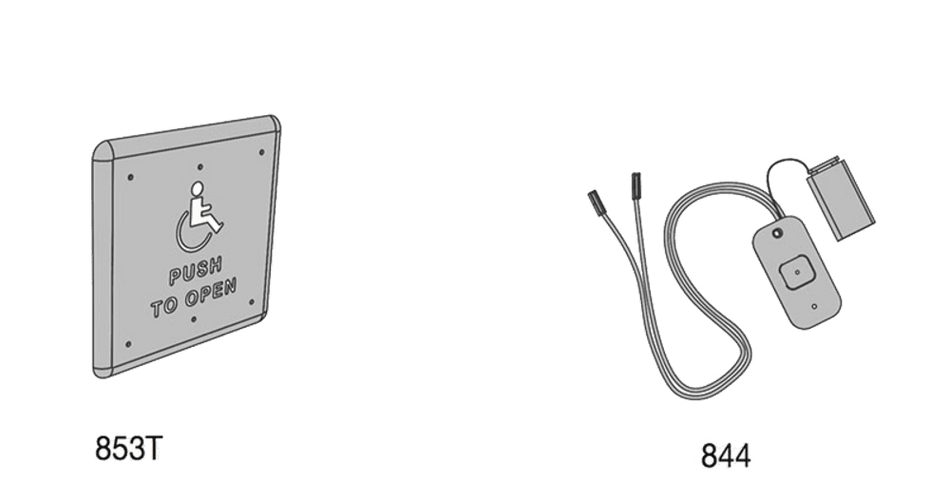 LCN 8310-3853TWB Wireless Bollard Actuator, Logo and Text