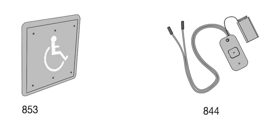 LCN 8310-3853WB Wireless Bollard Actuator, Logo