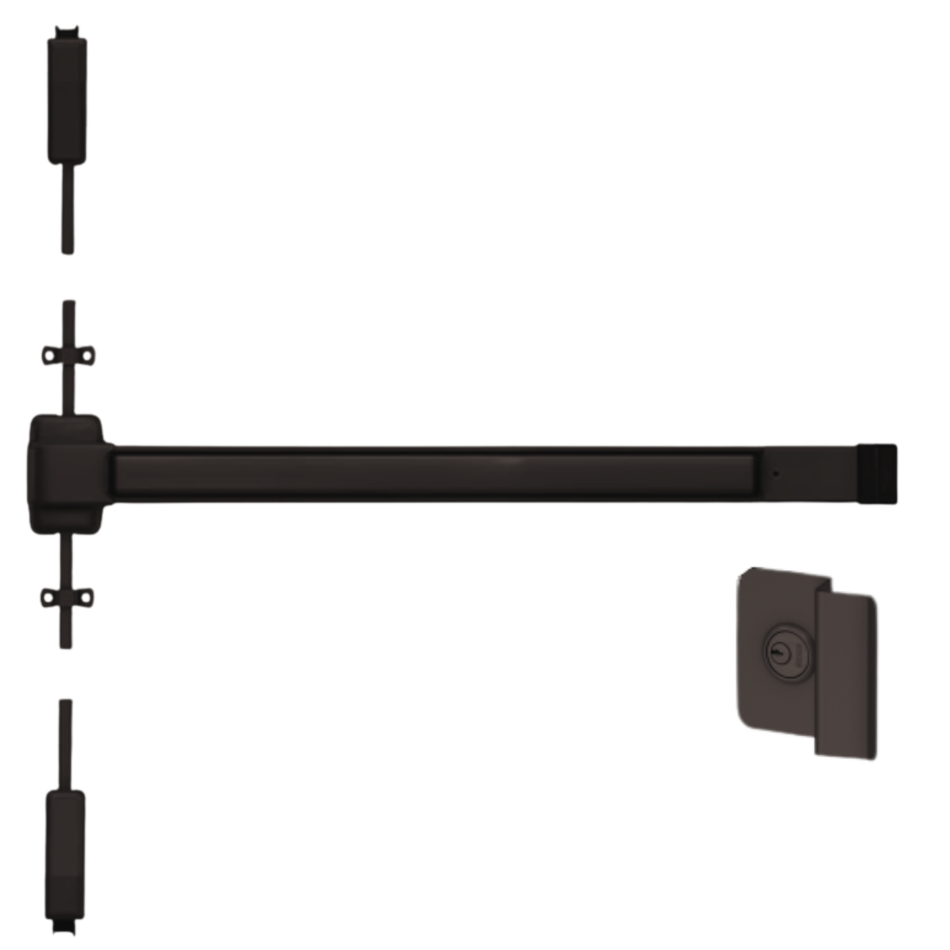 Von Duprin 2227NL - Night Latch Surface Mounted Vertical Rod Device Von Duprin 22 Series