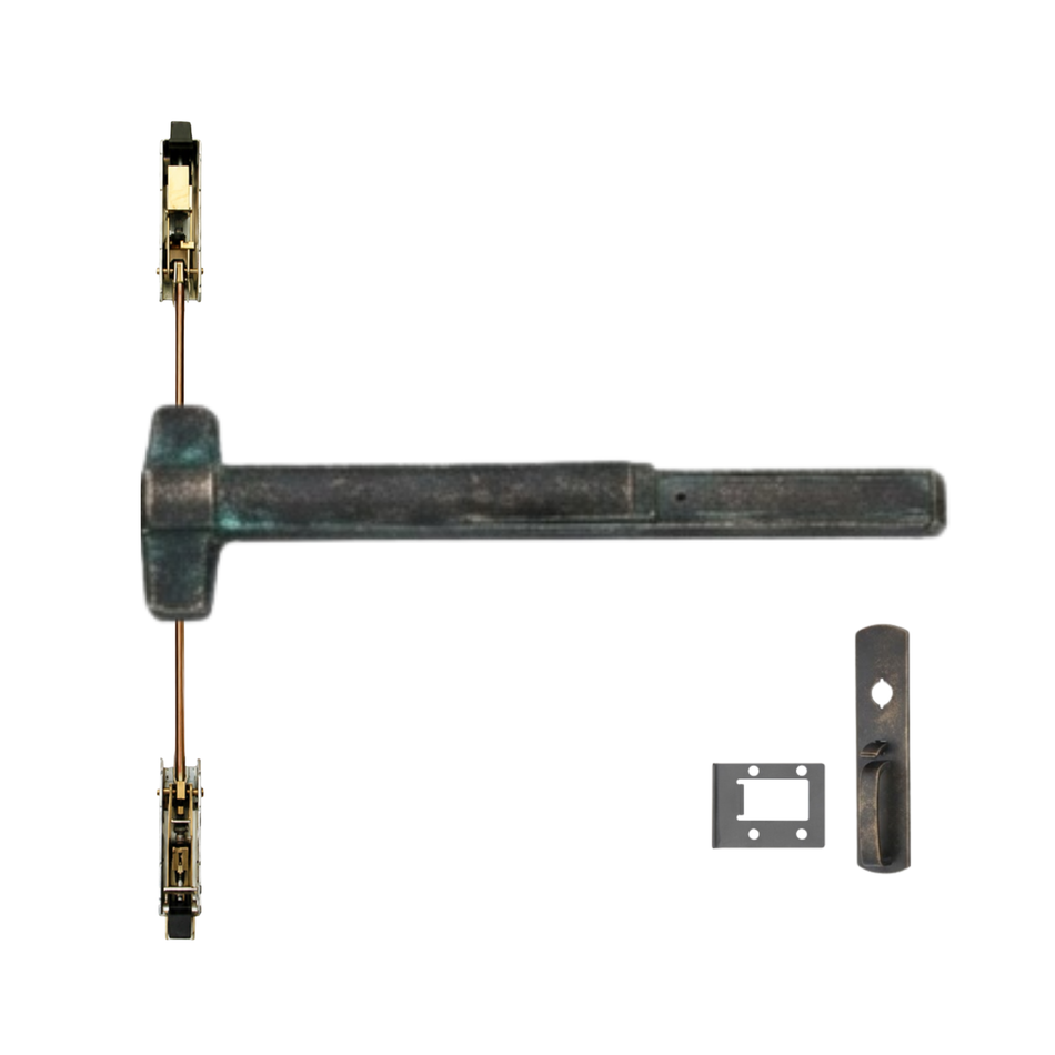 Von Duprin 9847WDC-TP/9947WDC-TP - Thumbpiece Wood Door Concealed Vertical Rod Device