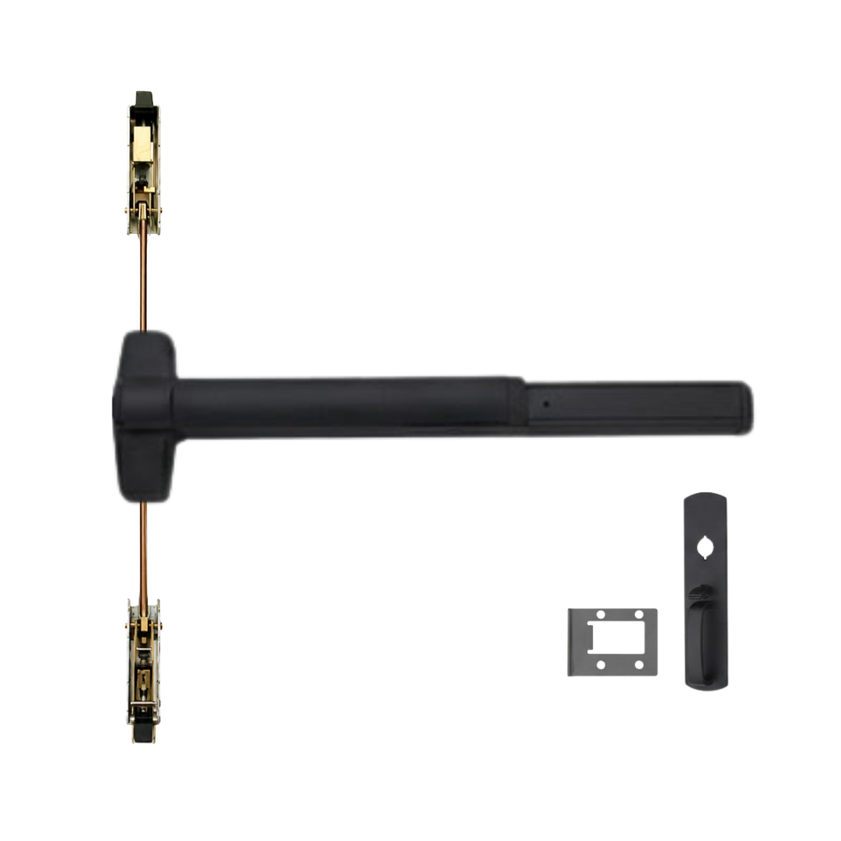 Von Duprin 9847WDC-TP/9947WDC-TP - Thumbpiece Wood Door Concealed Vertical Rod Device