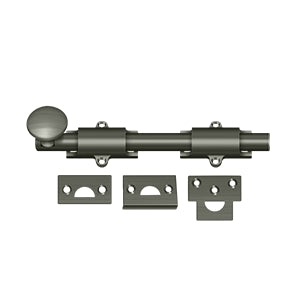 Deltana 8SB 8" Surface Bolt, Heavy-Duty, Solid Brass