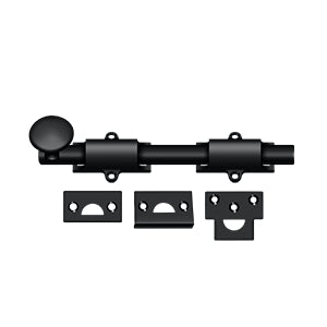 Deltana 8SB 8" Surface Bolt, Heavy-Duty, Solid Brass