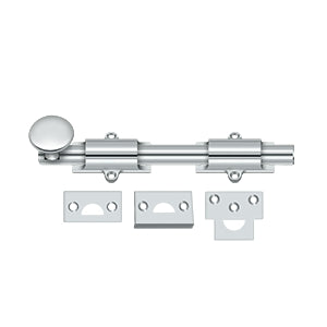 Deltana 8SB 8" Surface Bolt, Heavy-Duty, Solid Brass