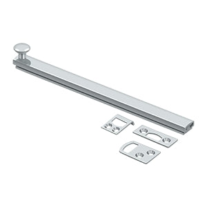Deltana 8SBCS 8" Solid Brass Surface Bolt, Concealed Screws, HD