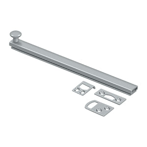 Deltana 8SBCS 8" Solid Brass Surface Bolt, Concealed Screws, HD