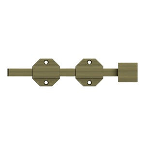 Deltana 8SBM 8" Modern Surface Bolt, Heavy-Duty, Solid Brass