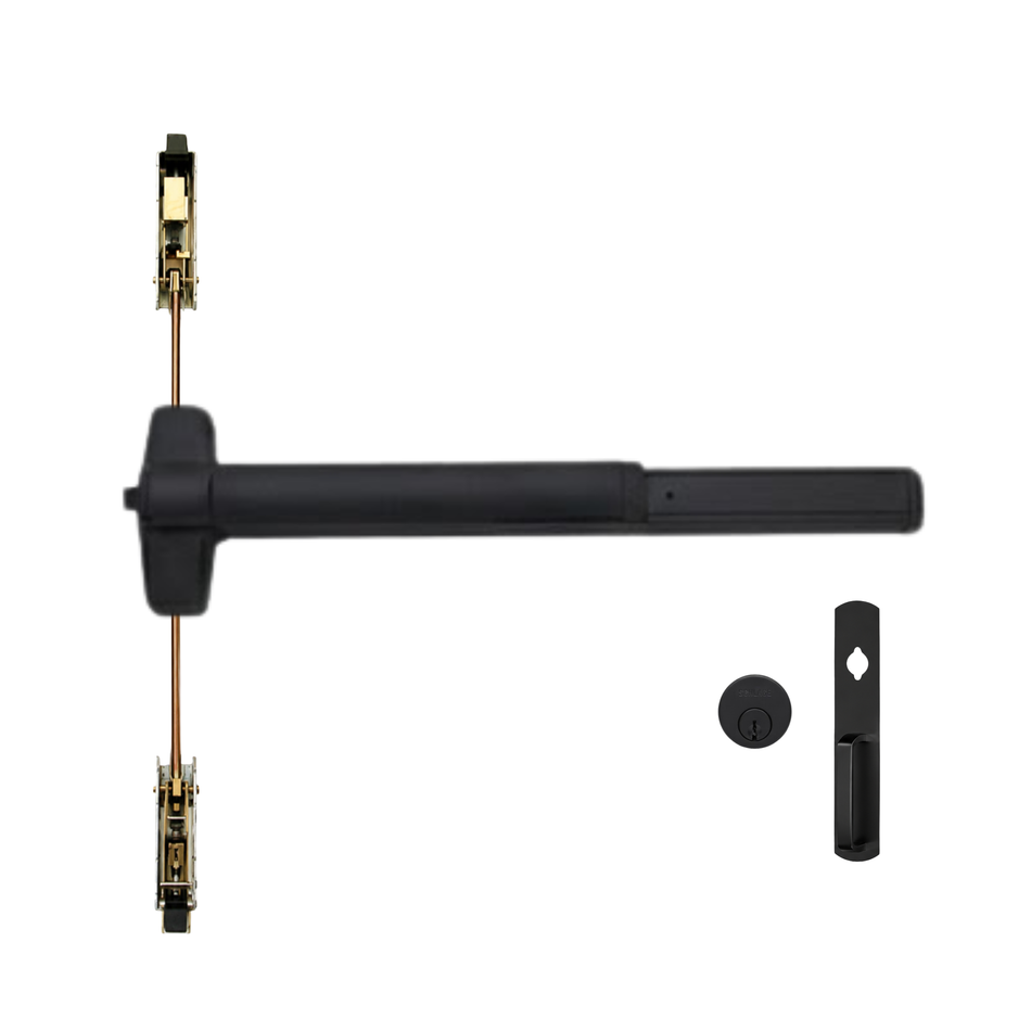 Von Duprin 9847NL-OP/9947NL-OP - Night Latch, Optional Pull Concealed Vertical Rod Device