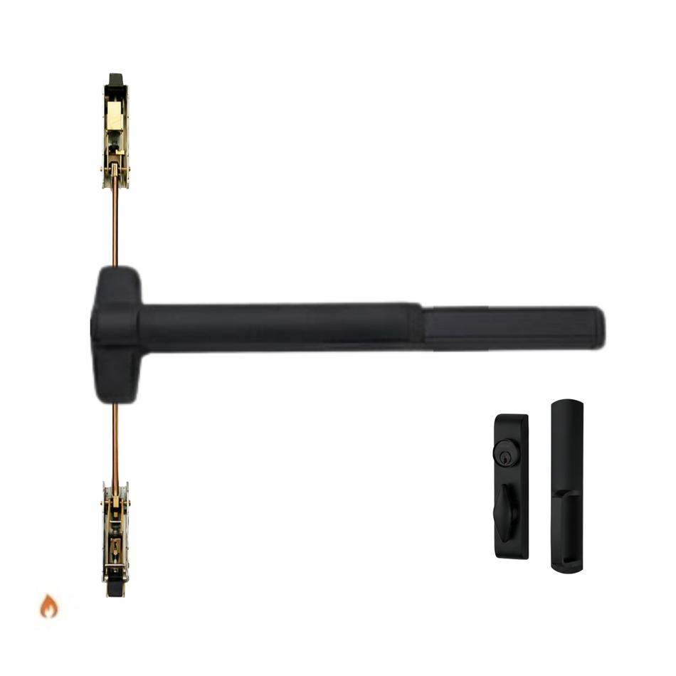 Von Duprin 9847TL-F/9947TL-F - Turn Lever, Concealed Vertical Rod Device - Fire Rated