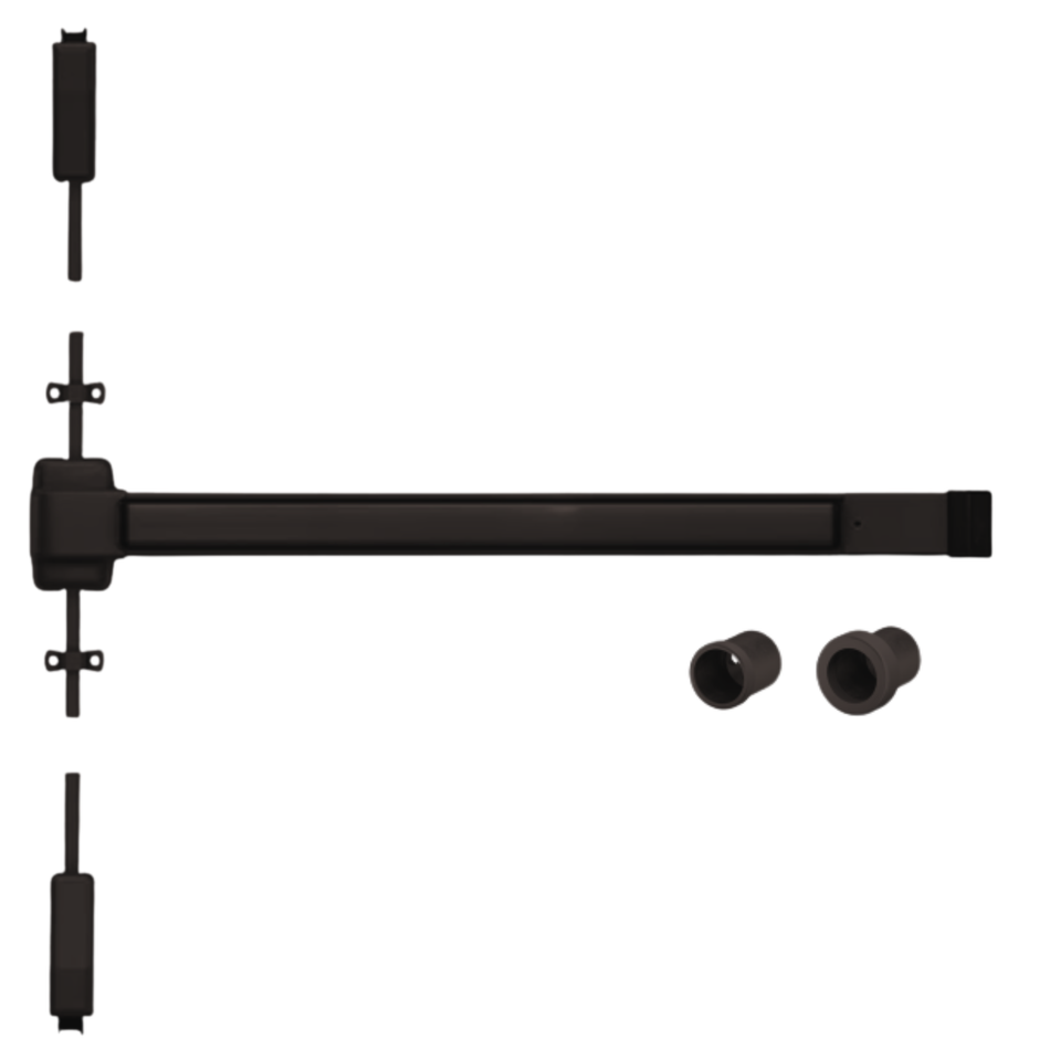 Von Duprin 2227NL-OP - Night Latch, Optional Pull Surface Mounted Vertical Rod Device Von Duprin 22 Series