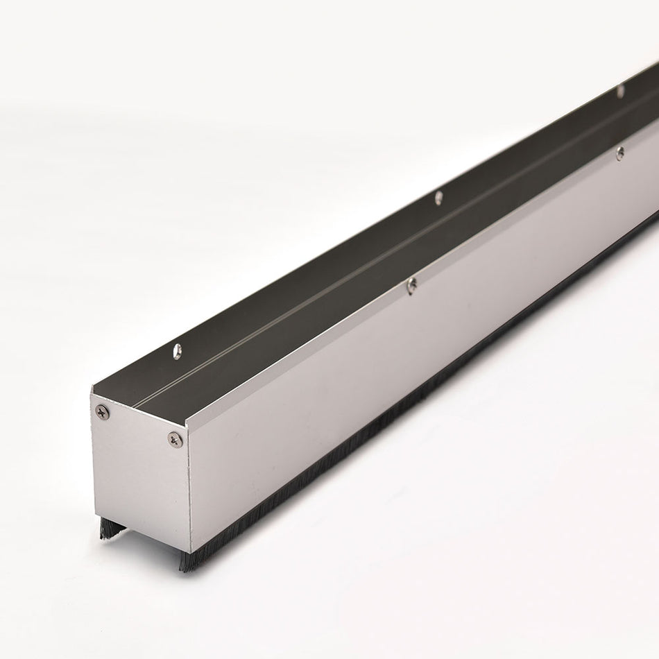 NGP 9245WH Intumescent Door Shoe with Nylon Brush Seal