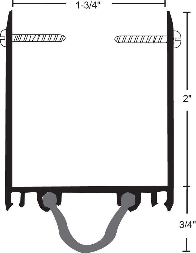 NGP 92N Extended Door Shoe with Neoprene Insert