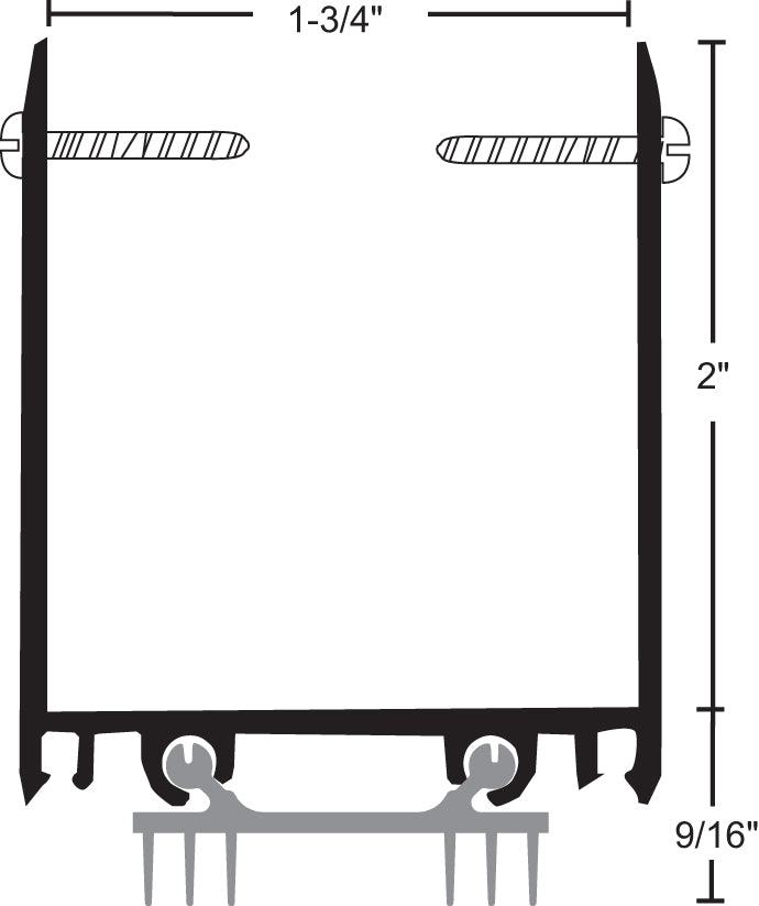 NGP 92T6 Extended Door Shoe with Thermoplastic Insert