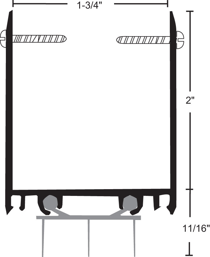 NGP 92T Extended Door Shoe with Thermoplastic Insert