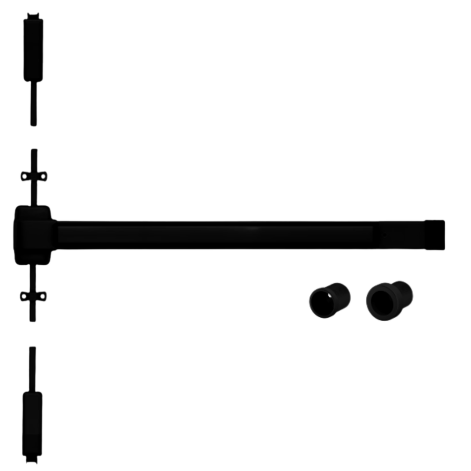 Von Duprin 2227NL-OP - Night Latch, Optional Pull Surface Mounted Vertical Rod Device Von Duprin 22 Series