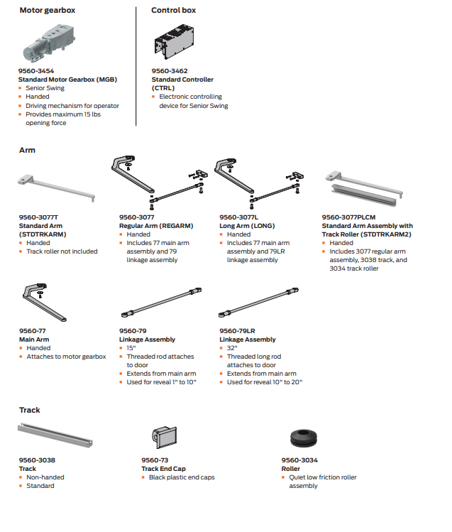 LCN 9563 Electromechanical Door Operator – US Lock Supply