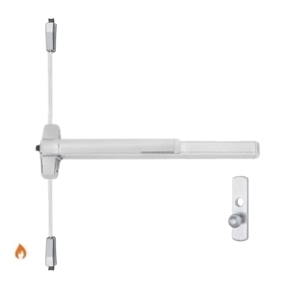 Von Duprin 9857K-F/9957K-F - Knob Surface Three Point Latch Device - Fire Rated
