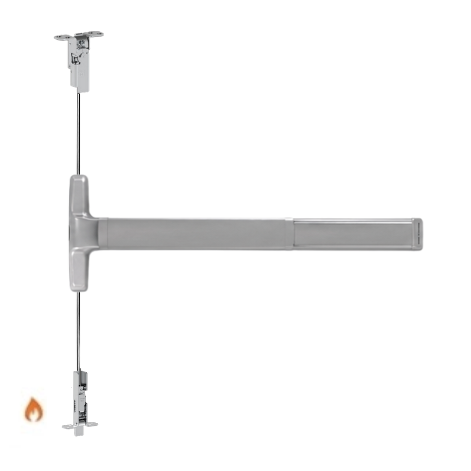Von Duprin 3350AWDC-EO-F/3550AWDC-EO-F - Exit Only Wood Door Concealed Vertical Cable Devices - Fire Rated