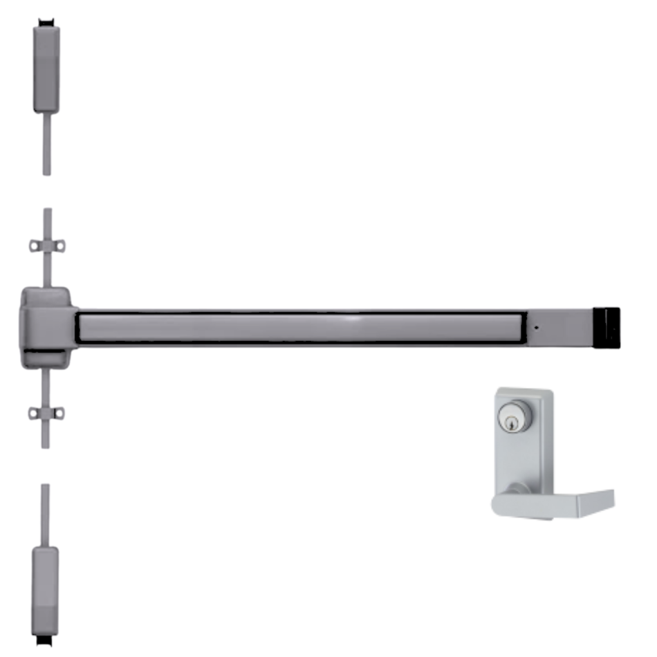 Von Duprin 2227L - Lever Surface Mounted Vertical Rod Device Von Duprin 22 Series