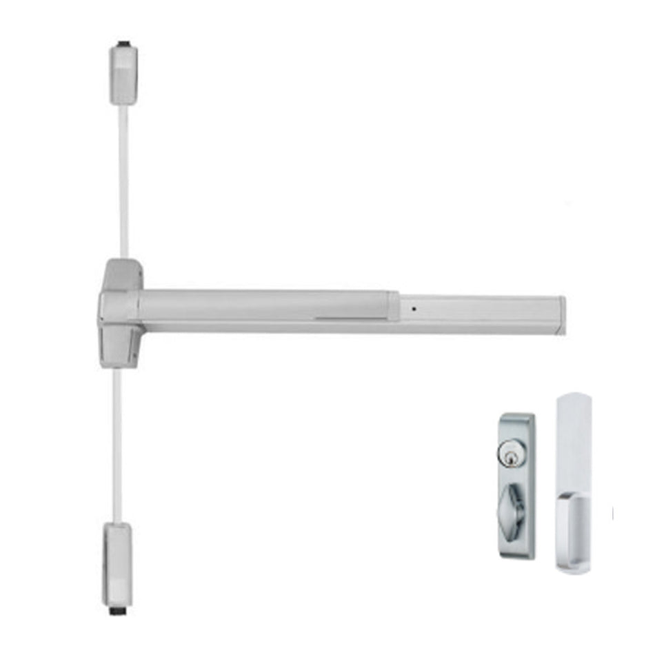 Von Duprin 9827TL-BE/9927TL-BE - Turn Lever, Blank Escutcheon Surface Vertical Rod Device