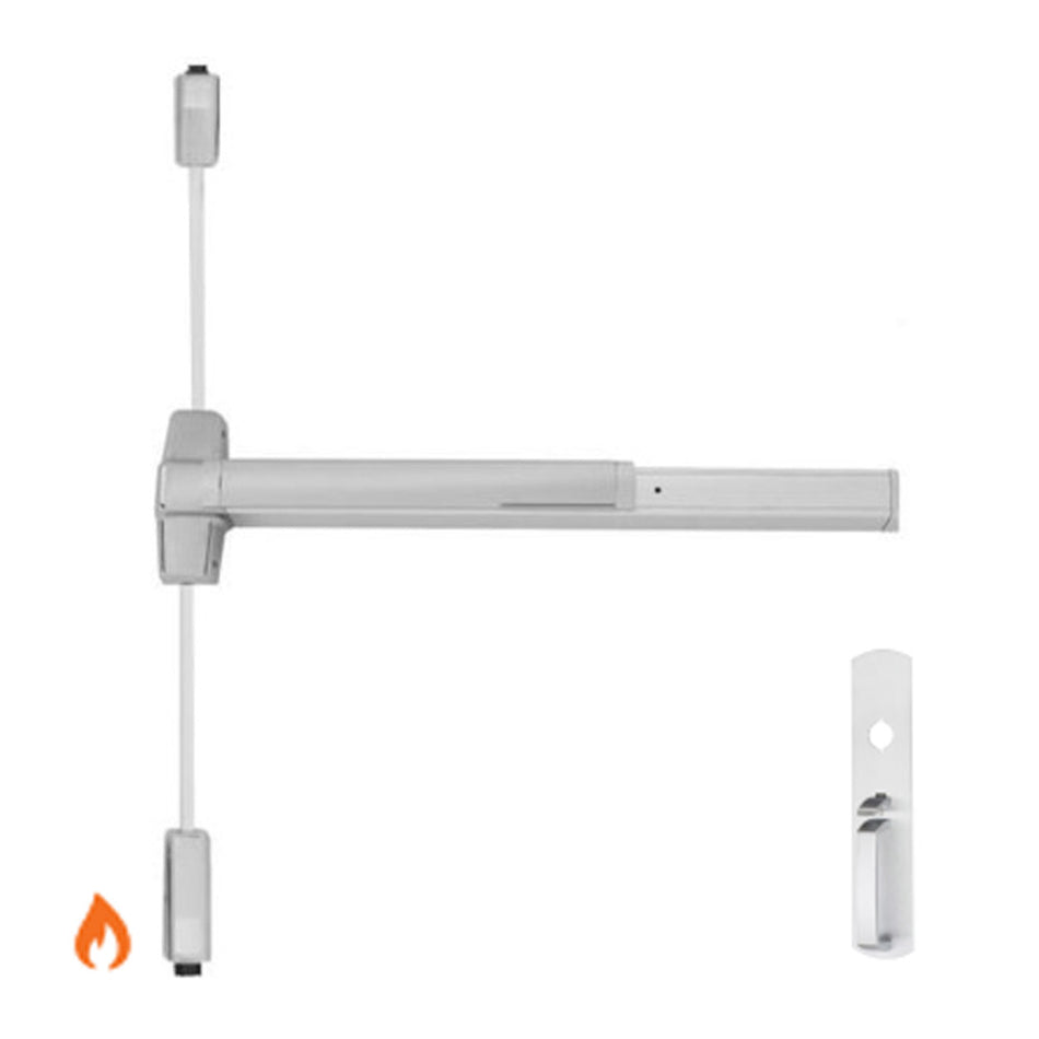 Von Duprin 9827TP-BE-F/9927TP-BE-F - Thumbpiece, Blank Escutcheon Surface Vertical Rod Device - Fire Rated