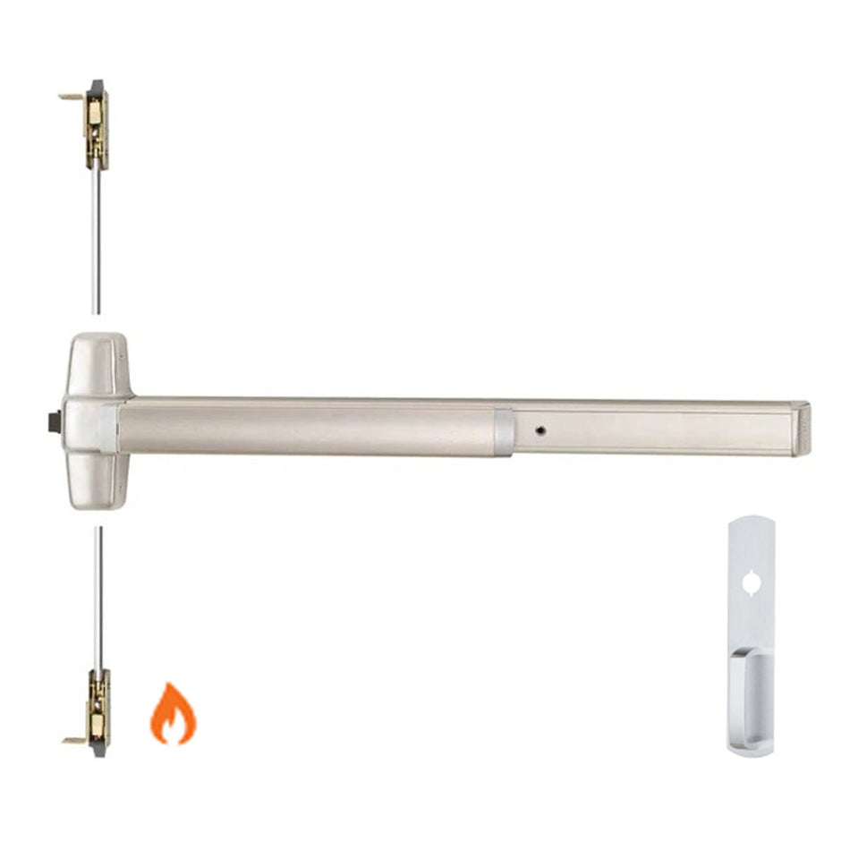 Von Duprin 9847NLF/9947NLF - Night Latch Concealed Vertical Rod Device - Fire Rated