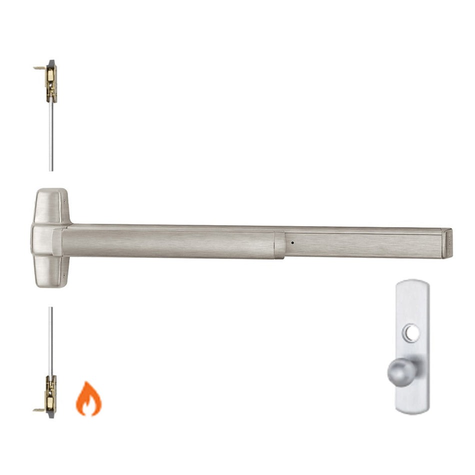 Von Duprin 9848K-BE-F/9948K-BE-F - Knob,Blank Escutcheon Concealed Vertical Rod Device - Fire Rated