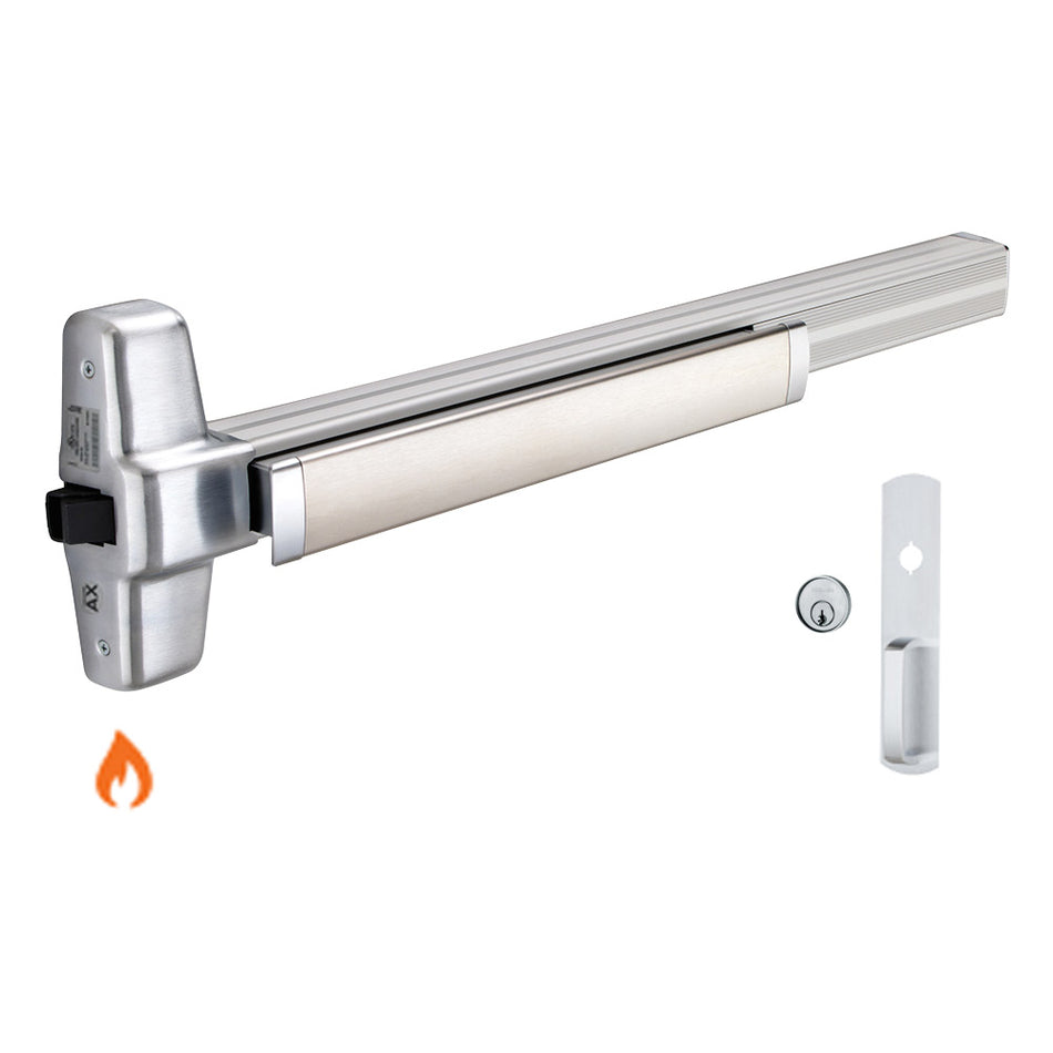 Von Duprin 98NL-OP-F/99NL-OP-F - Night Latch, Optional Pull Rim Exit Device - Fire Rated