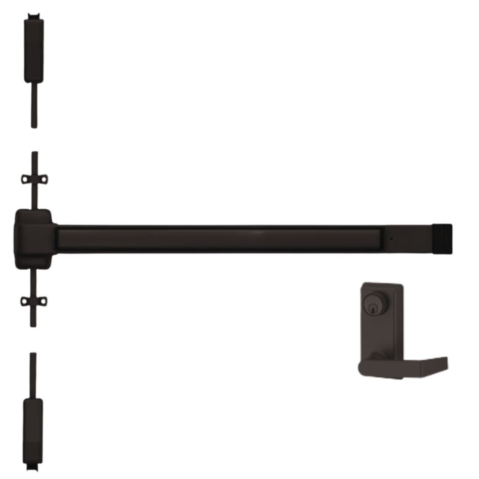 Von Duprin 2227L - Lever Surface Mounted Vertical Rod Device Von Duprin 22 Series